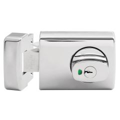 001 WITH KNOB TIMBER FRAME STRIKE TWIN KEYING TP Chrome Plate