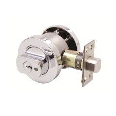 PARADIGM DEADBOLT ROUND ROSE CP 6PIN RESCTRICTED KEYING 6RP Chrome Plate