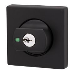 PARADIGM DEADBOLT SQUARE ROSE 6PIN KEYED ALIKE Matt Black