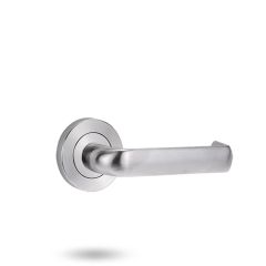 SYMPHONY 77 LEVER ON ROUND ROSE FULL SET SUITS PRIVACY ADAPTOR Satin Chrome