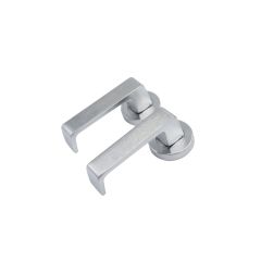 SYMPHONY 90 LEVER ON ROUND ROSE FULL SET SUITS PRIVACY ADAPTOR Satin Chrome
