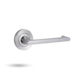 SYMPHONY EXT ROUND ROSE HALF SET & LEVER 118 Satin Chrome