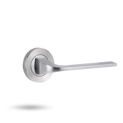 SYMPHONY 123 LEVER ON EXT ROUND ROSE FIXED HALF SET Satin Chrome