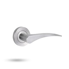 SYMPHONY 153 LH LEVER ON ROUND ROSE FULL SET Satin Chrome