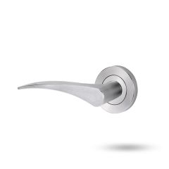 SYMPHONY 153 RH LEVER ON ROUND ROSE FULL SET Satin Chrome