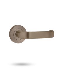 SYMPHONY 74 LEVER ON ROUND ROSE FULL SET Arch Bronze Unlacquered