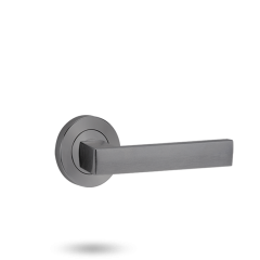 SYMPHONY 101 LEVER ON ROUND ROSE FULL SET Polyester Powdercoat
