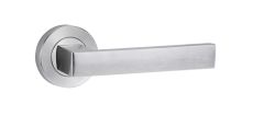 SYMPHONY 101 LEVER ON ROUND ROSE FULL SET Satin Chrome