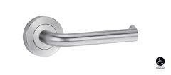 SYMPHONY 102 LEVER ON ROUND ROSE FULL SET Satin Chrome