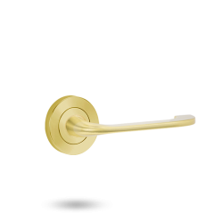 SYMPHONY 115 LEVER ON ROUND ROSE FULL SET Polished Brass