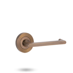 SYMPHONY ROUND ROSE FULL SET & LEVER 118 Arch Bronze Unlacquered