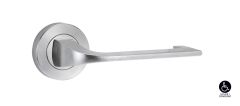 SYMPHONY 124 LEVER ON ROUND ROSE FULL SET Satin Chrome