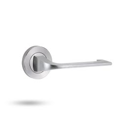 SYMPHONY EXT ROUND ROSE HALF SET & LEVER 124 Satin Chrome