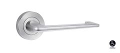 SYMPHONY 132 LEVER ON ROUND ROSE FULL SET Satin Chrome