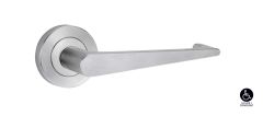 SYMPHONY 133 LEVER ON ROUND ROSE FULL SET Satin Chrome