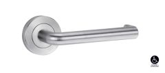 SYMPHONY 144 LEVER ON ROUND ROSE FULL SET Satin Chrome