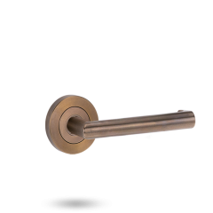 SYMPHONY EXT ROUND ROSE HALF SET & LEVER 155 Arch Bronze Unlacquered