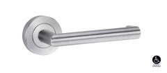 SYMPHONY 155 LEVER ON ROUND ROSE FULL SET Satin Chrome
