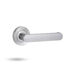SYMPHONY 166 LEVER ON EXT ROUND ROSE FIXED HALF SET Satin Brass