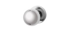 SYMPHONY 20 KNOB ON ROUND ROSE FULL SET Satin Chrome
