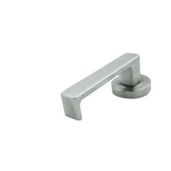 SYMPHONY 76 LEVER ON INT ROUND ROSE HALF SET Satin Chrome