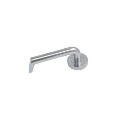 SYMPHONY EXT BLANK AND INTERIOR 102 LEVER ON ROUND ROSE Satin Chrome