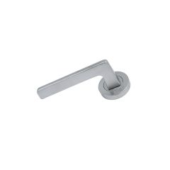 SYMPHONY EXT BLANK AND INTERIOR 178 LEVER ON ROUND ROSE Satin Chrome