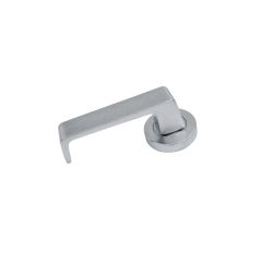 SYMPHONY EXT BLANK AND INTERIOR 90 LEVER ON ROUND ROSE Satin Chrome