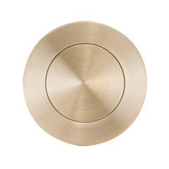 SYMPHONY EXTERNAL BLANK ROUND ROSE Satin Brass Unlacquered