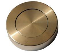 SYMPHONY EXTERNAL BLANK ROUND ROSE Polished Brass Unlacquered