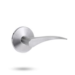 1360 SERIES 153 LH LEVER ON ROUND ROSE FULL SET Satin Chrome