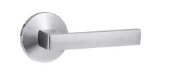 1360 SERIES 101 LEVER ON ROUND ROSE FULL SET Satin Chrome