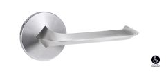 1360 SERIES 116 LEVER ON ROUND ROSE FULL SET Satin Chrome