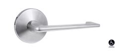 1360 SERIES 132 LEVER ON ROUND ROSE FULL SET Satin Chrome