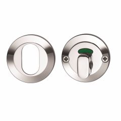 1360 SERIES OVAL CYL AND PRIV IND TURN ESCUTCH KIT Satin Chrome