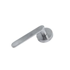 1370 SERIES 106 LEVER ON ROUND ROSE EXT HALF SET Satin Chrome