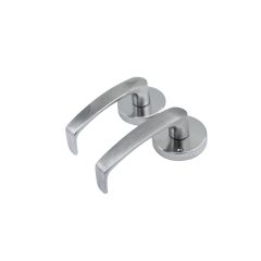 1370 SERIES ROUND ROSE FULL SET & LEVER 47 Satin Chrome