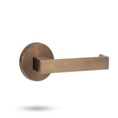 1370 SERIES 111 LEVER ON ROUND ROSE FULL SET Architectural Bronze