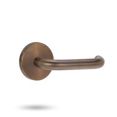 1370 SERIES 70 LEVER ON ROUND ROSE FULL SET Architectural Bronze