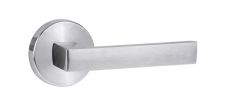 1370 SERIES 101 LEVER ON ROUND ROSE FULL SET Satin Chrome