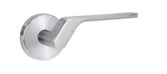 1370 SERIES 41 LEVER ON ROUND ROSE FULL SET LH Satin Chrome