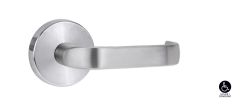 1370 SERIES 74 LEVER ON ROUND ROSE FULL SET Satin Chrome