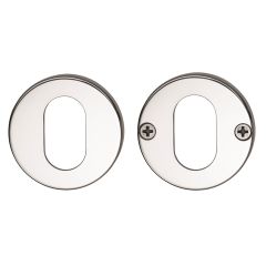 1370 SERIES DOUBLE OVAL CYLINDER ESCUTCHEON KIT Satin Chrome