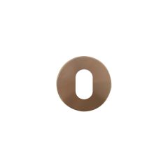 1370 SERIES OVAL CYLINDER ESCUTCHEON - GRUB SCREW FIX Arch Bronze Unlacquered