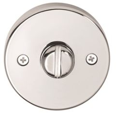 1370 SERIES EXTERNAL PRIVACY INDICATING EMERGENCY TURN ESCUTCHEON Satin Chrome