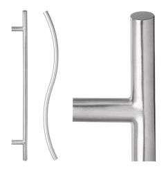141 ENTRANCE HANDLES WITH 300MM CENTRES Matt Black