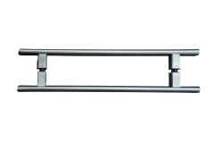 141 ENTRANCE HANDLES WITH 450MM CENTRES Matt Black