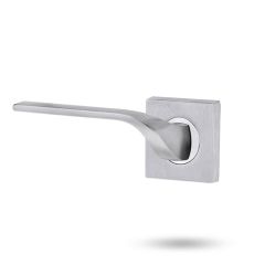 SYMPHONY 122 RH LEVER ON SQUARE ROSE FULL SET Satin Chrome