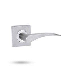 SYMPHONY 153 LH LEVER ON SQUARE ROSE FULL SET Satin Chrome