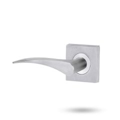 SYMPHONY 153 RH LEVER ON SQUARE ROSE FULL SET Satin Chrome